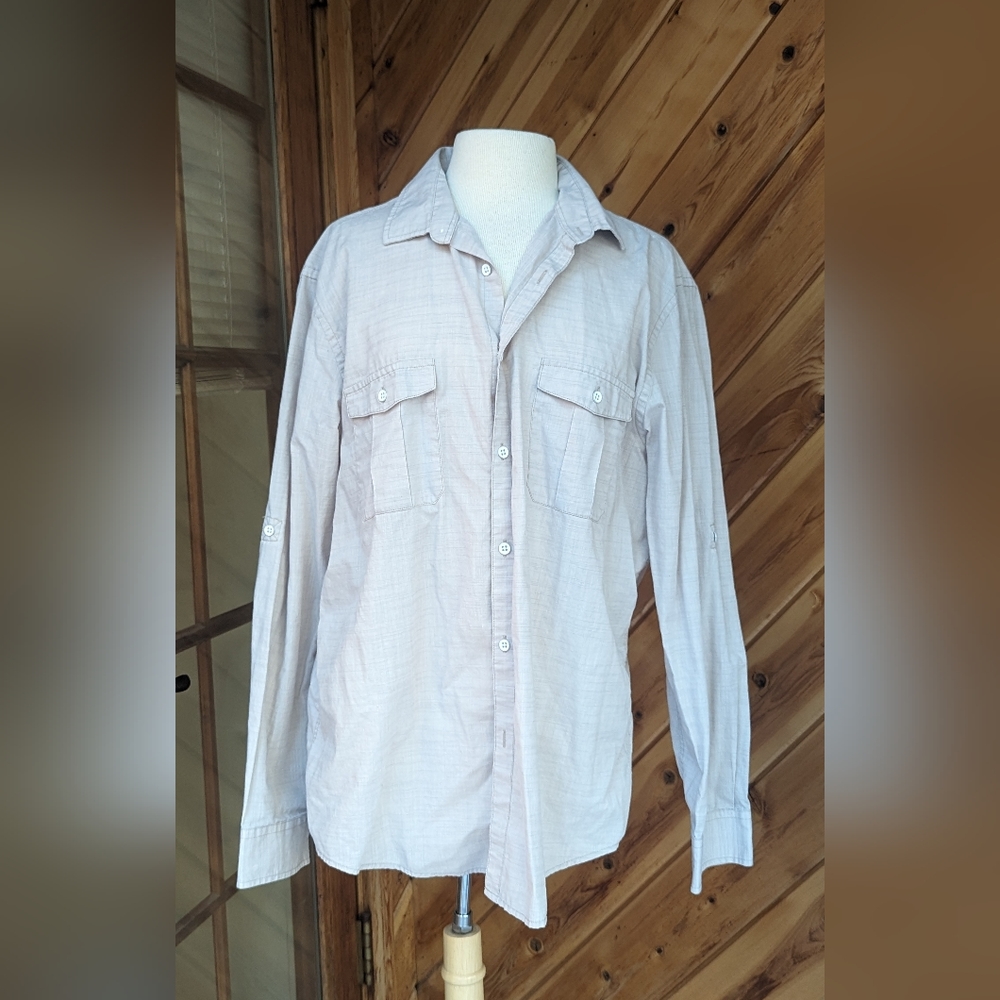 Alfani long sleeve button down